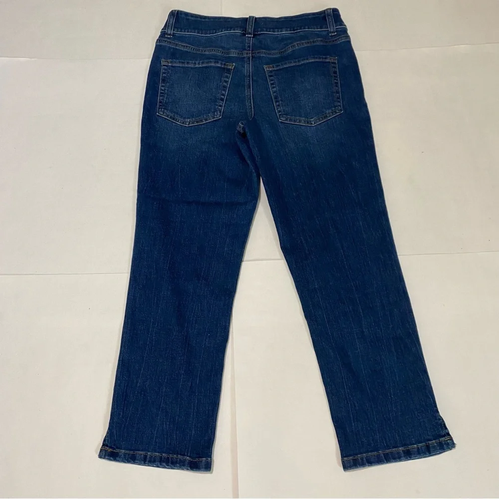 Maurices Dark Blue Slim Straight Leg Ankle Jeans